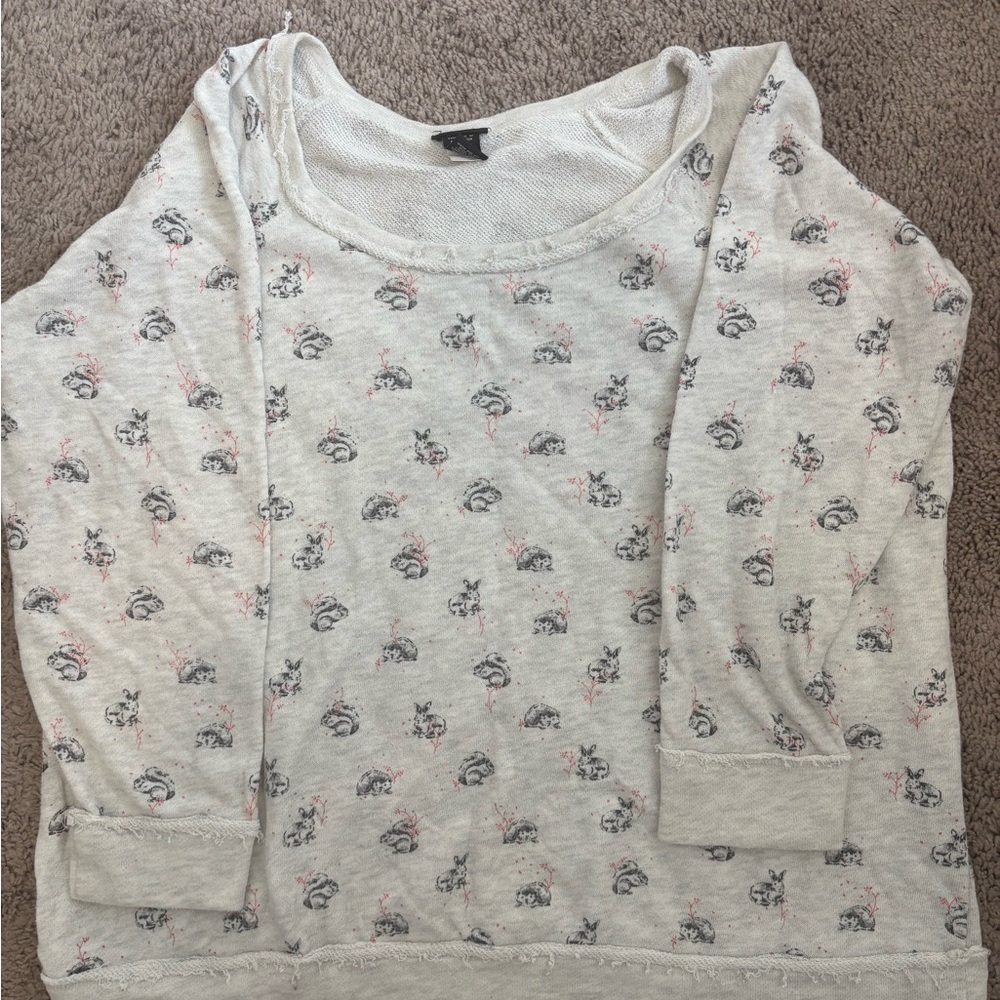 Torrid woodland animal sweatshirt, light material